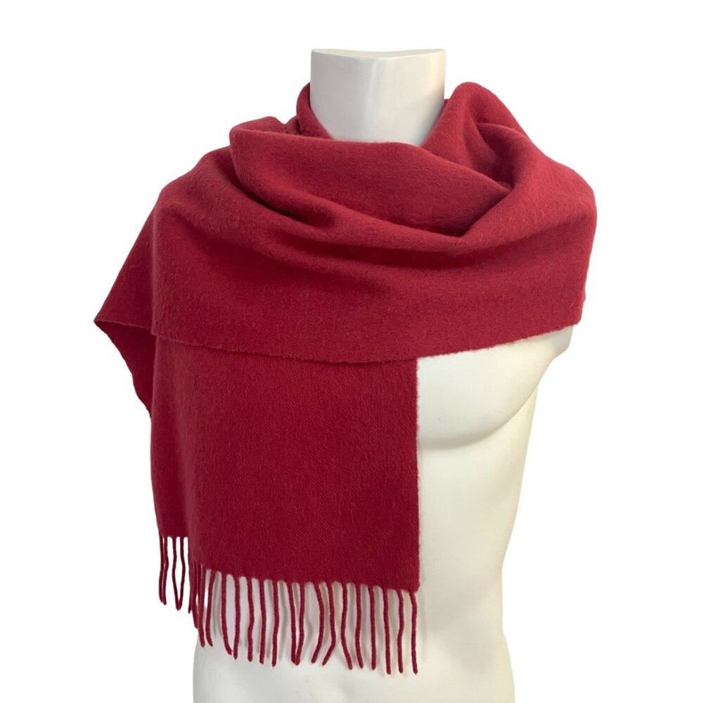 Creswick Cashmere Red Cashmere & Lambswool Scarf 🇨🇦
